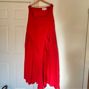 Vibrant Red A-Line Women's Skirt